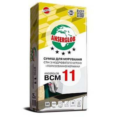 Кладочна суміш для керамічних блоків Anserglob BCM 11