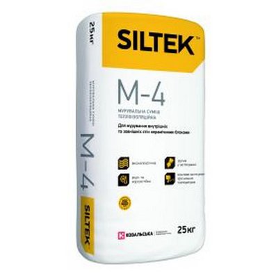 Теплоізоляційна мурувальна суміш Siltek M-4